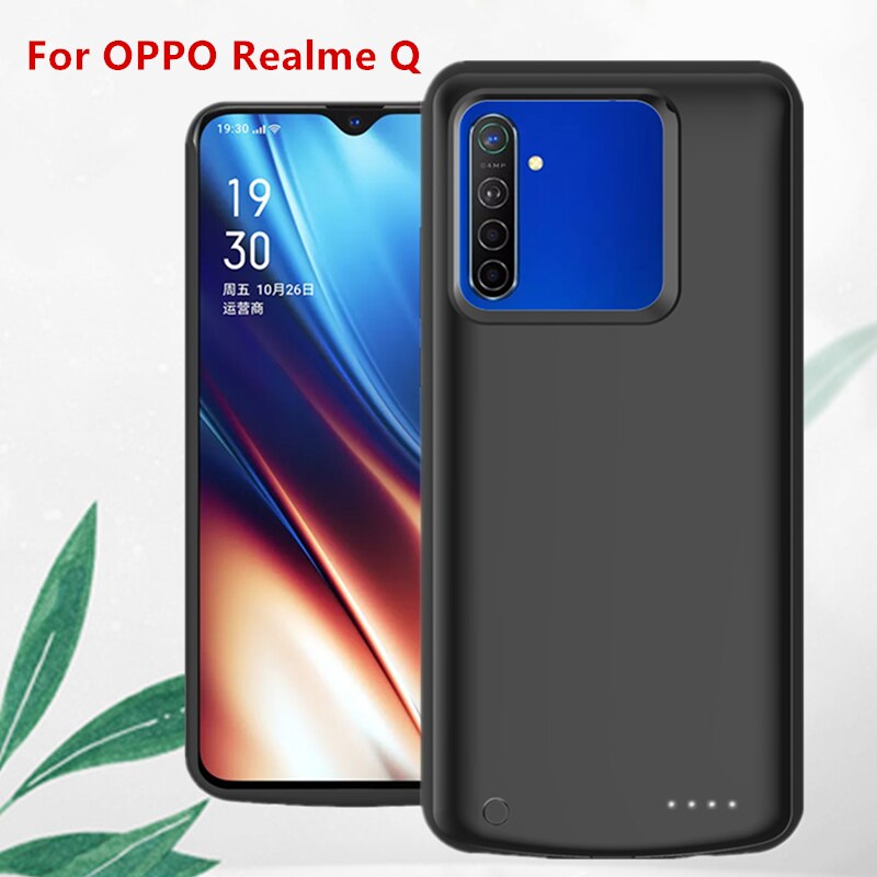 Power Cases For OPPO Realme Q Portable External Charger Battery Case 6500mAh Power Bank Battery Charging Case Battery Cover