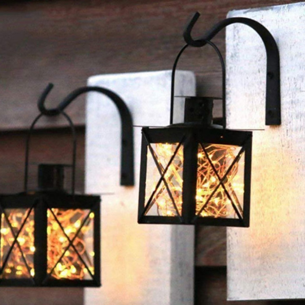 2 sztuk kosz na kwiaty hak żelaza gięcia roślin uchwyt robić powieszenia wytrzymały wieszak na płaszcze ścienne