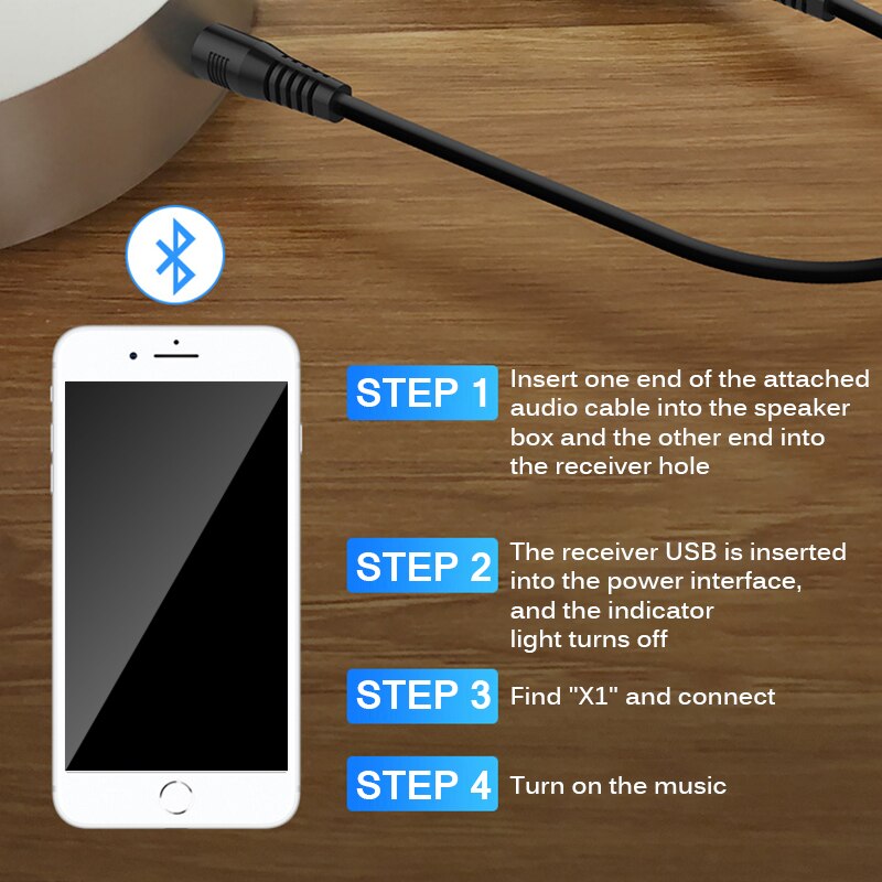 Portable Bluetooth Transmitter Receiver Car AUX Cable Kit Bluetooth Wireless Adapter TV jack Wireless Earphone USB Adapter