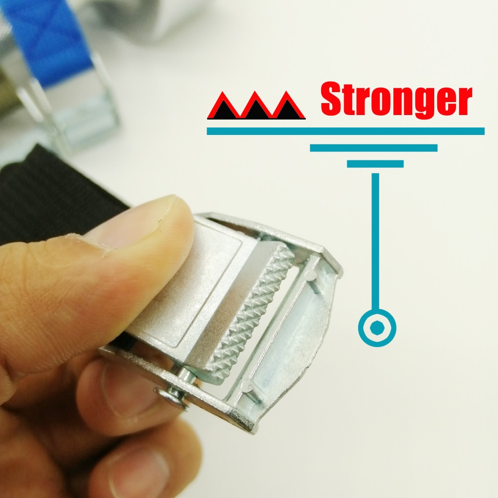 1 Meter Car Tension Rope Tie Down Strap Strong Ratchet Belt for Luggage Bag Metal Buckle Cargo Straps for Motorcycle Bike