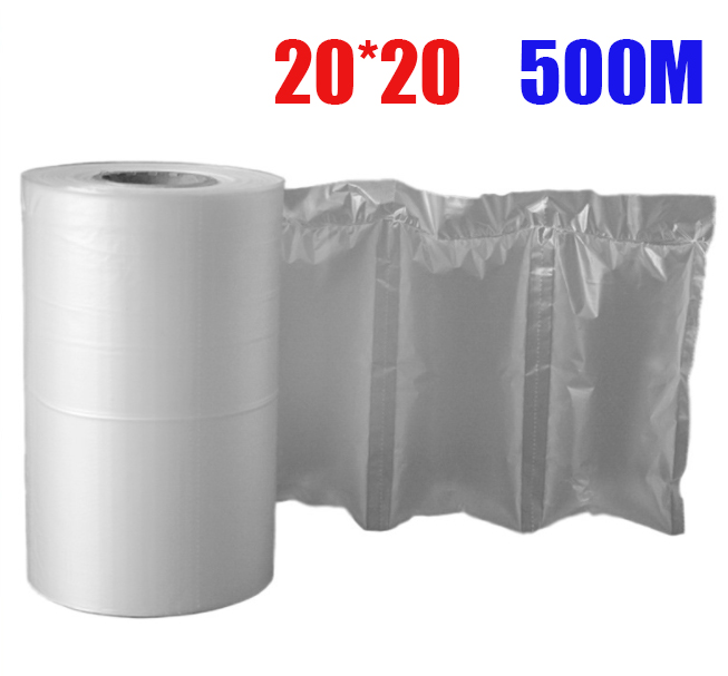 500m buffer luftpude maskine oppustelig pose fyldt airbag pakke stødsikker rulle film boble 20 * 10cm 20 * 15cm 20 * 20cm: 20 x 20cm 500m