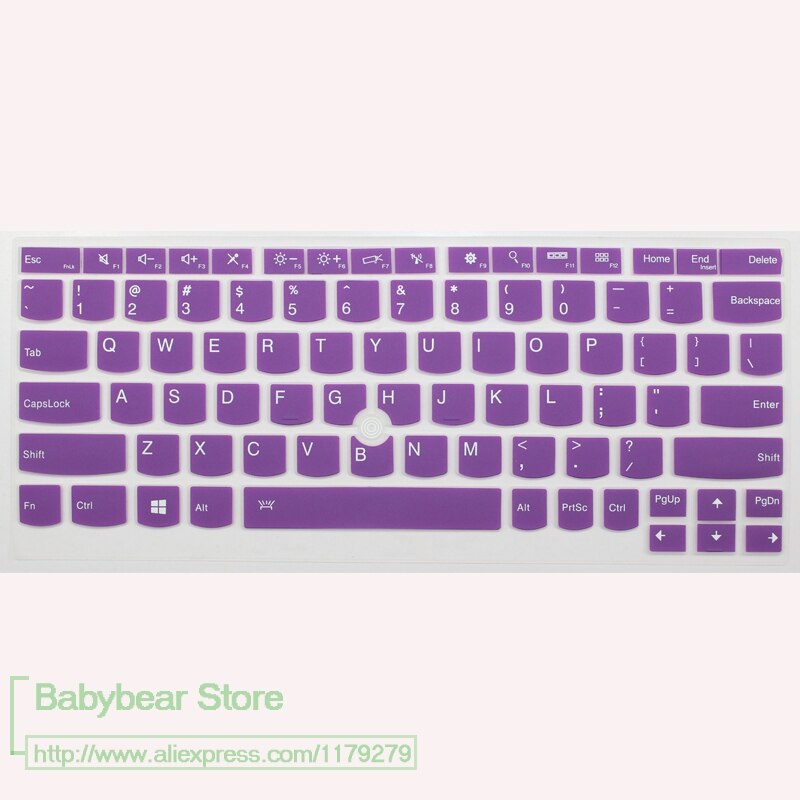 Silicone Keyboard Cover Keyboard Protector For Lenovo Thinkpad Yoga 370 380 X390 / Thinkpad L13 yoga 13 13.3 inch: purple