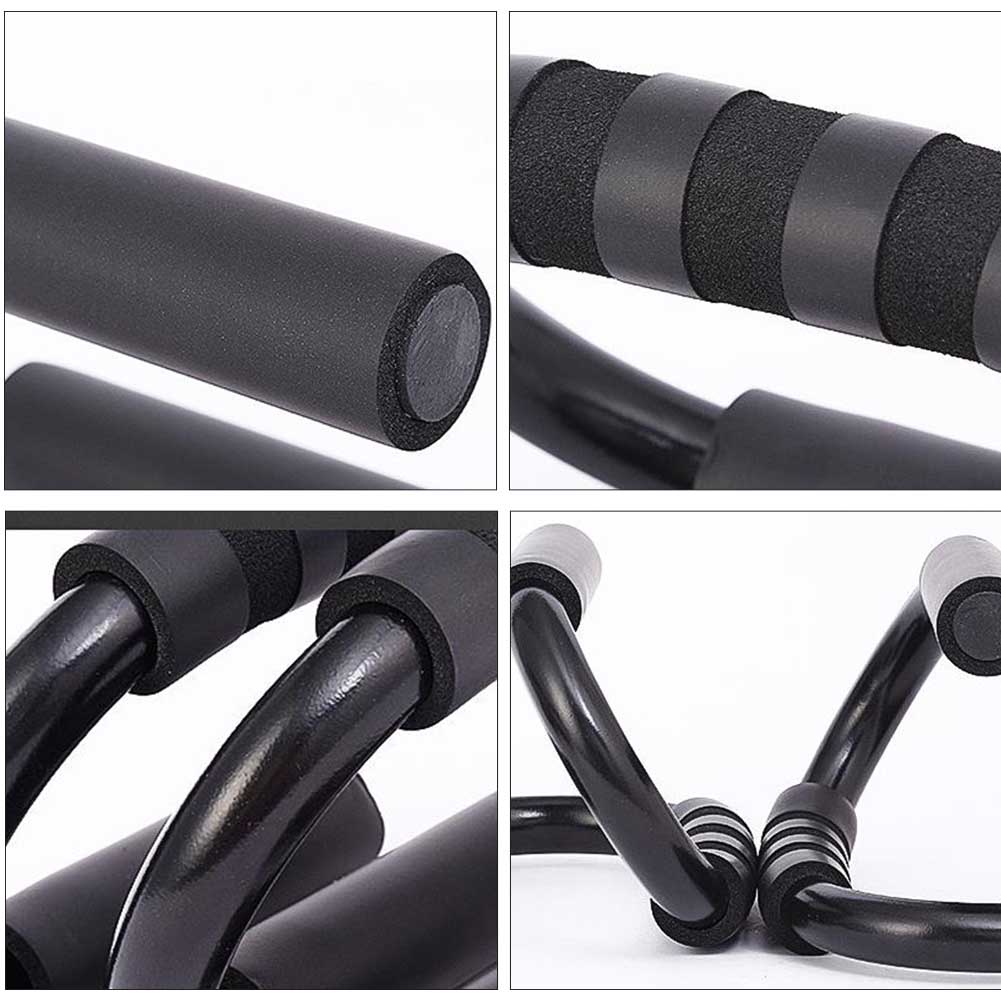 1pair Fitness Foam Handles Gym Body Muscle Push Up Bar Chest Press Exercise Pull S Shape Home Sports Training