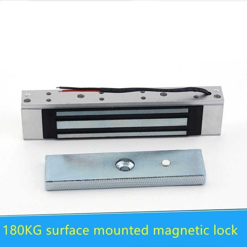 Single Door 12V Electric Magnetic Electromagnetic Lock 180KG (350LB) Holding Force for Access Delay/Door Control Magnetic Lock