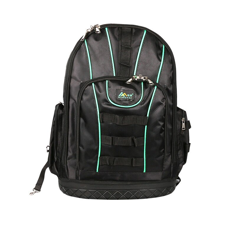 Shoulders Tool Bag Backpack Portable Multi-Function Electrical Maintenance And Installation Kits Thick Canvas Large Work Package: C