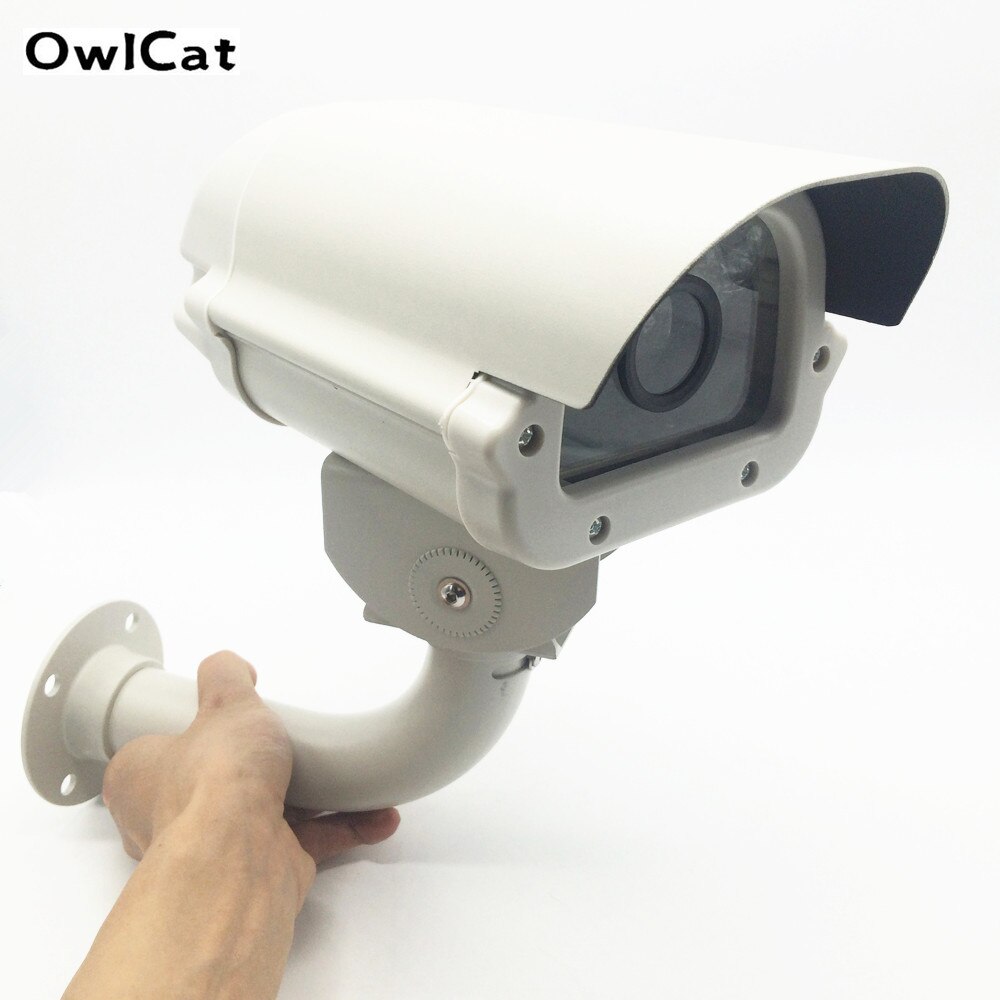 6 Inch Aluminium Cctv Bewakingscamera Behuizing Case &amp; Beugel IP66 Waterdichte Wall Mount Outdoor Behuizing