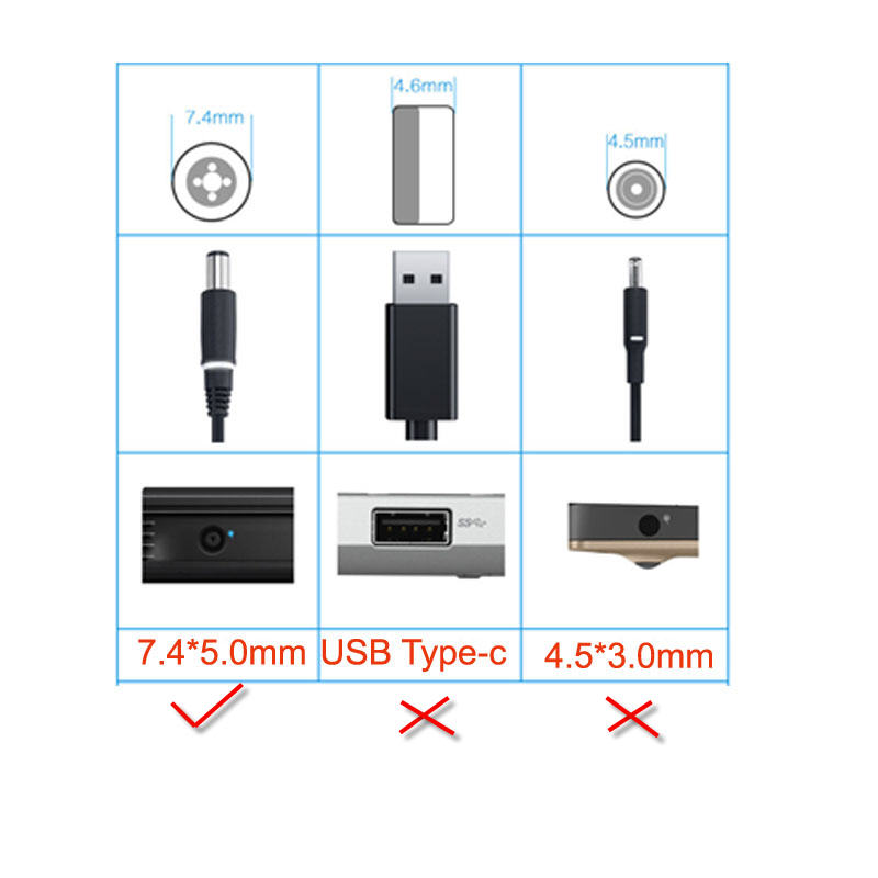 19,5 V 6,7 A 130W 7,4mm Ladegerät Ersatz für PA-4E la130pm121 DA130PE1-00 ju012 cm161 Dell Inspiron 15 g3 g5