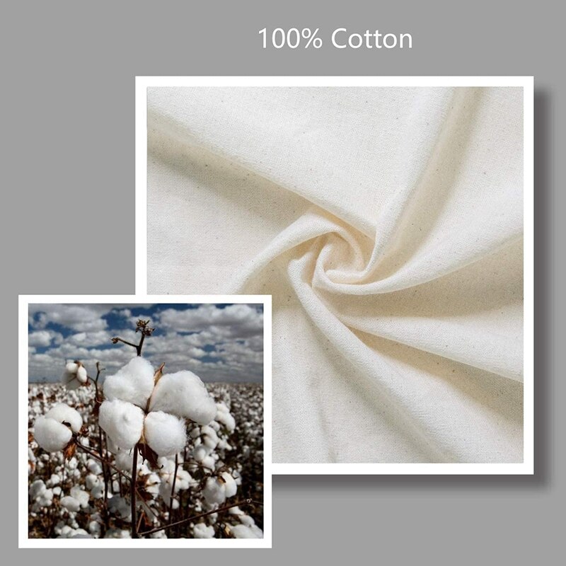 Tygpåse i bomull, återanvändbara tygpåsar för matinköp, lämplig för gör-det-själv, reklam, , , giveaway (5-- pack)