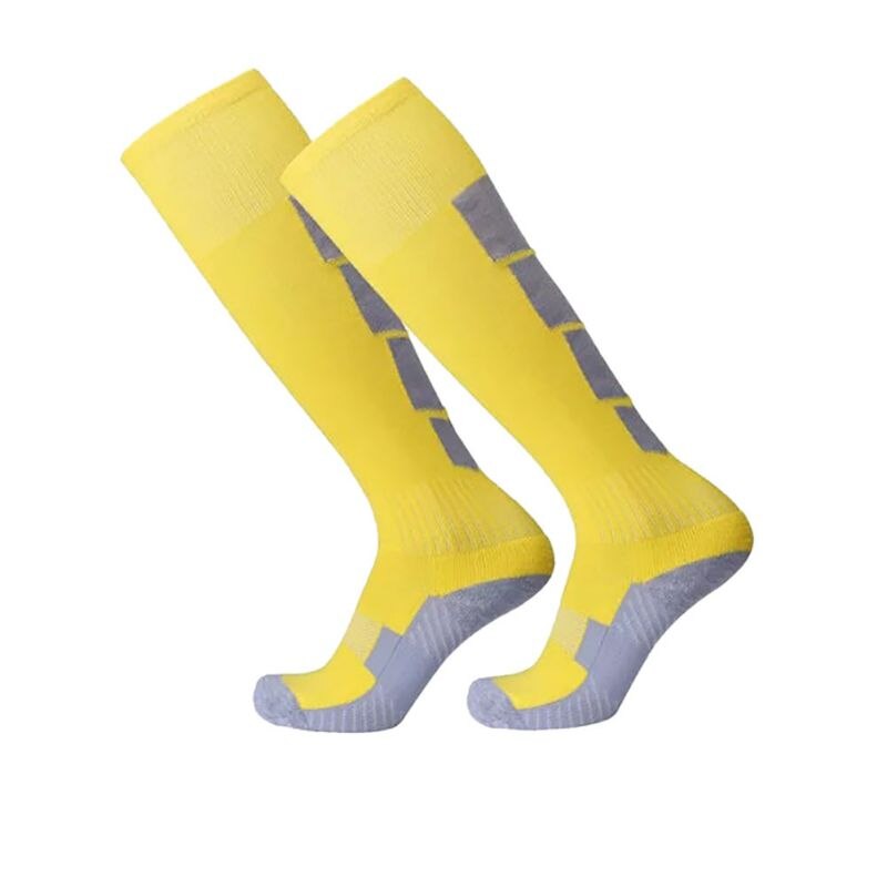 Sport Men Leg Compression Stretch Stockings Comfortable Relief Socks Football Soccer Plain Long Socks Cotton Over Knee High Sock: Y