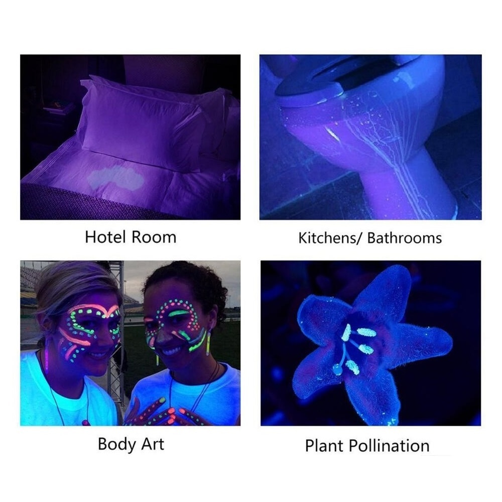 Alonefire 18w 100 led højeffekt uv lommelygte fakkel 395nm ultraviolet skorpioner kæledyr urin lækage detektion led lys aa batteri