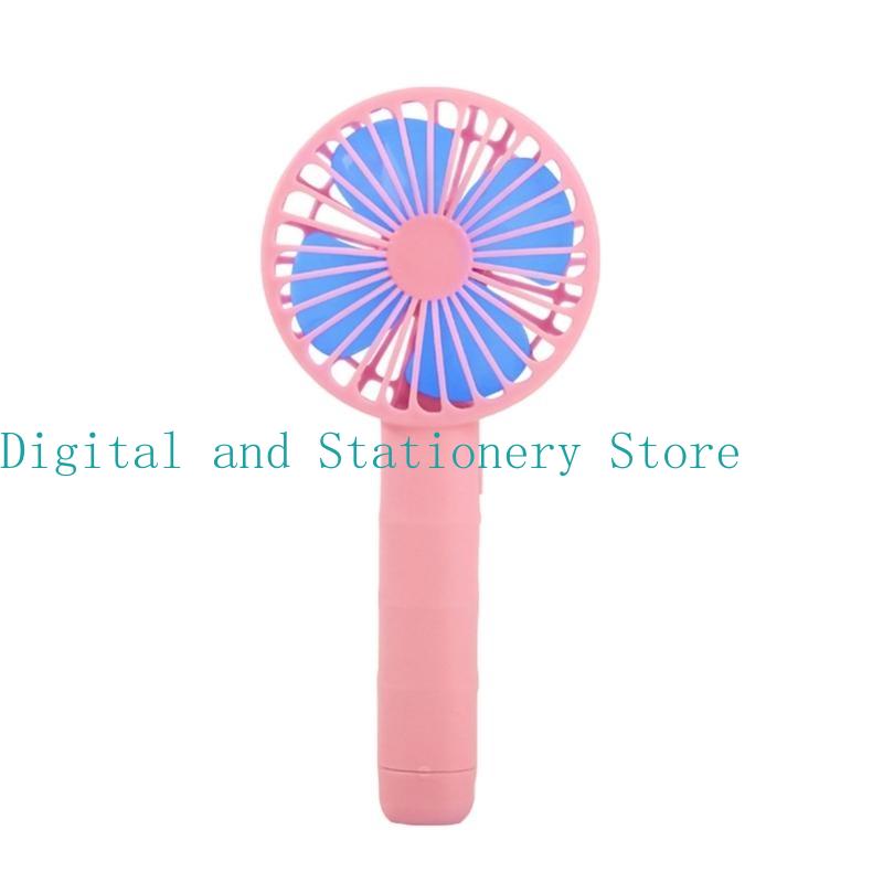 652F Powerful Mini Handheld Fan Small Hand Fan for Kids Girls Women Man Indoor Outdoor Travelling Cooling Fan: Pink