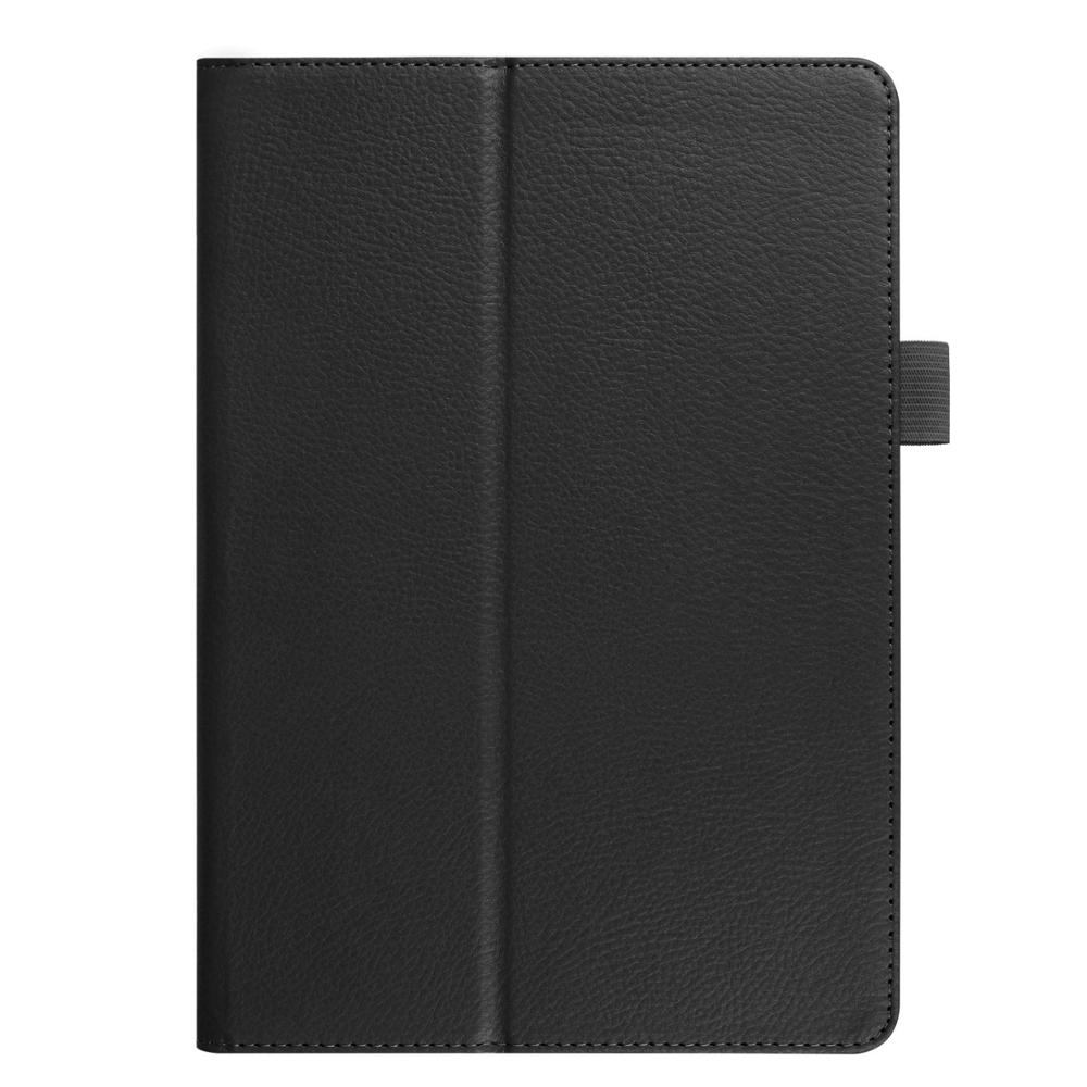 Premium pu leren hoesje voor samsung galaxy tab 3 10.1 gt-p5200 p5210 p5220, slanke hoes voor samsung tab 4 10 sm-t530 t531 t535 hoesje: Zwart