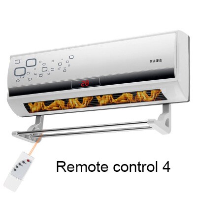 DMWD 220V Household Electric Heater Wall-mounted Remote Control Ceramic Thermal Heating Radiator Warmer Cooling Fans Ventilator