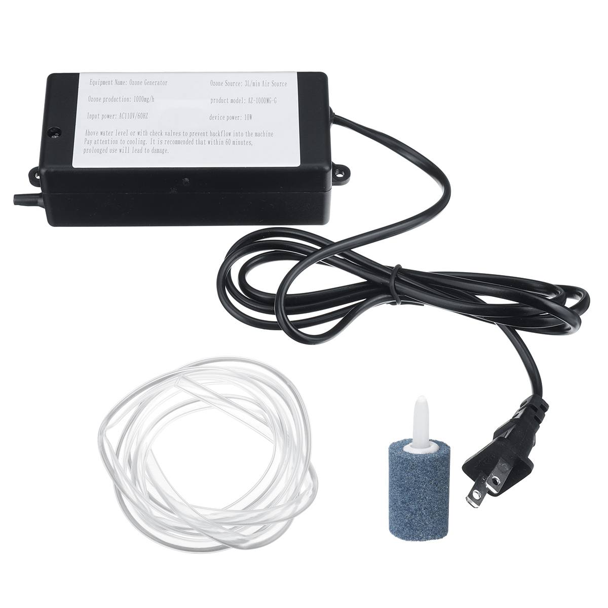 Tubo de ozono de 1000mg para generador de ozono, tubo de sílice, generador de ozono, ozonizador para agua, accesorios de purificación de aire, 220/110V/coche