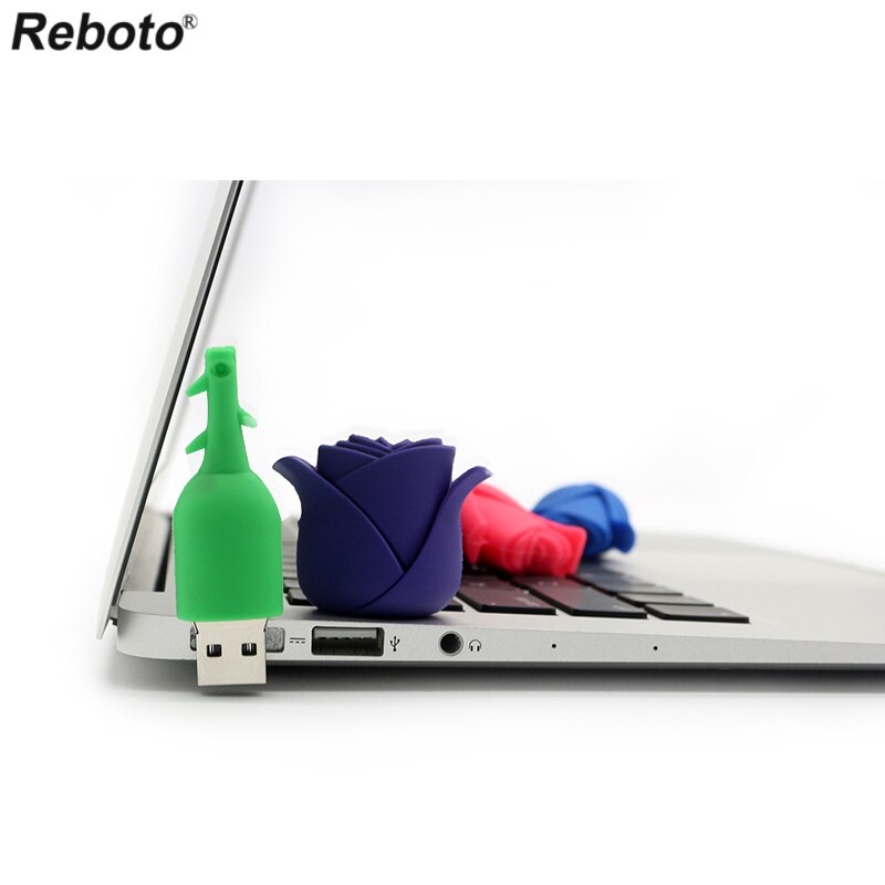 Memoria usb flash drive Rosa gb 8gb 16gb pendrive hermosa flor usb stick pen drive 32gb 64 gb g USB de Memoria flash usb
