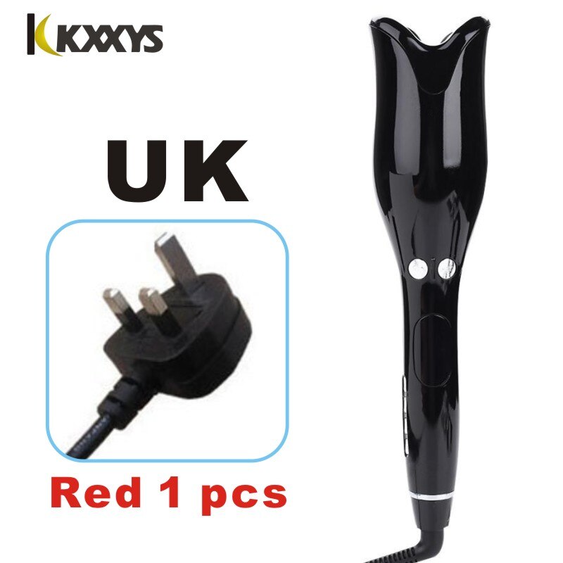 Fer à friser automatique Air bigoudi Air Spin céramique rotatif bigoudi Air Spin N baguette Curl 1 pouce magique cheveux bigoudi outil de coiffure: UK Black 1pcs