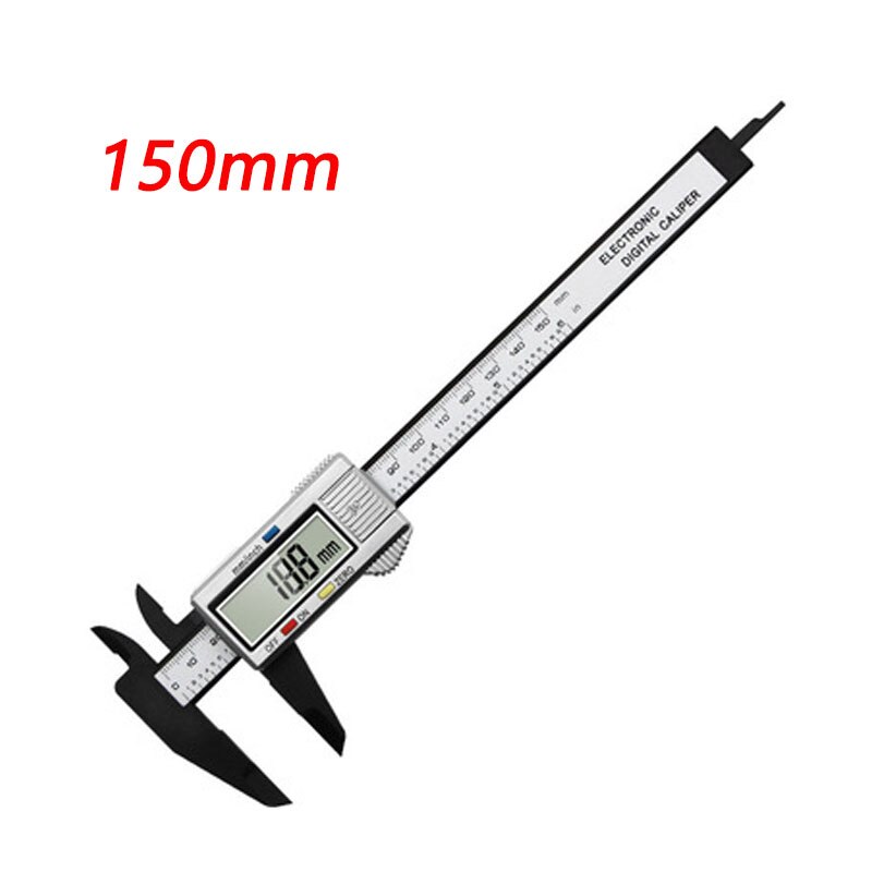 Digital Caliper 6 Inch Electronic Vernier Caliper with LCD Screen 0-6 inch Micrometer Caliper Measuring Tool Inch and Millimeter: 150mm silver
