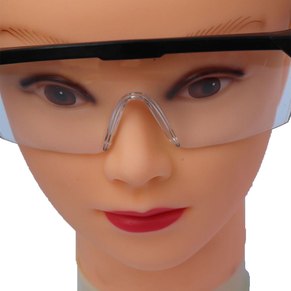 Safety Goggles Eye Protection Anti Fog Clear Vent Protective Glasses Lab Work Anti Virus Splash-proof goggles: Black