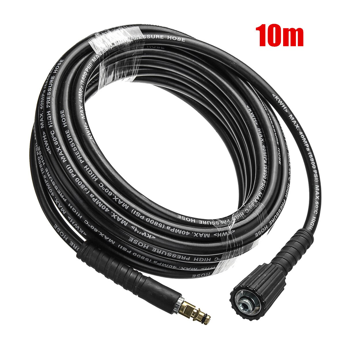 6m/8m/10m High Pressure Water Cleaning Hose Pure Copper for K K2 K3 K4 K5 High Pressure Washer: 10m
