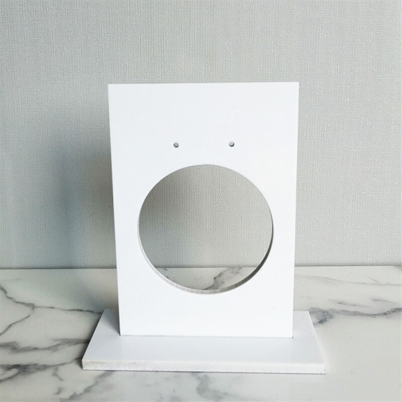 Eenvoudige sieradendisplay van helder acryl, oorbellenstandaard, verticale houder, oorstekers, piercings, opslag, showrek, fotografie-rekwisieten: Wit s