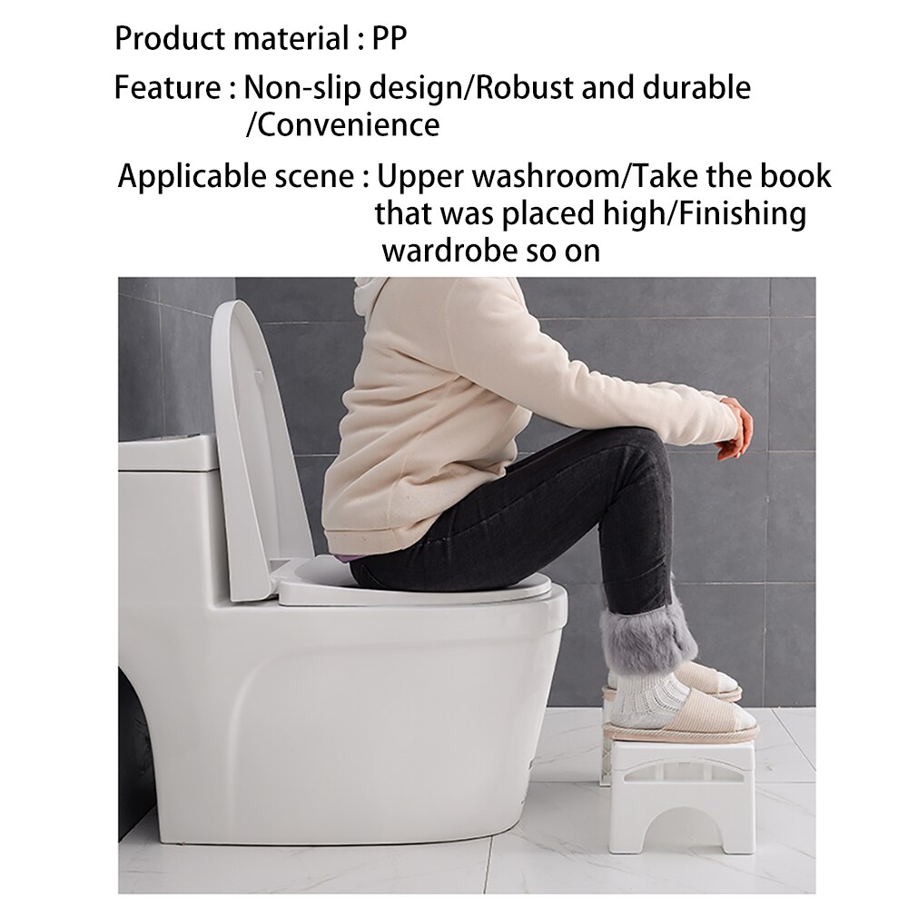 Foldable Squatting Stool Portable Footrest Toilet Stool Children'S Potty Footstool Toilet Auxiliary Stool Bathroom Accersories