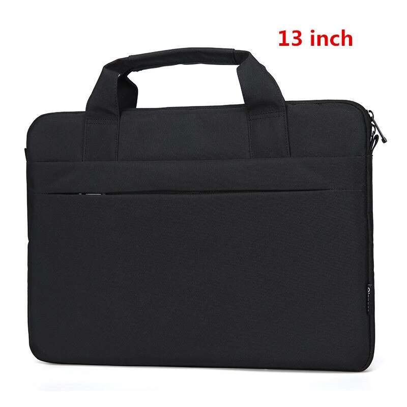 Thin Section Laptop Briefcase Men Women Portable Document Bag Travel Liner Package Ipad Phone Storage Pouch Accessories Supplies: Black 13 inch