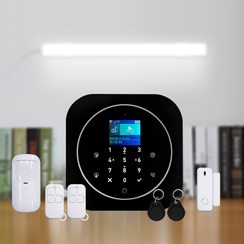 GSM + WIFI Alarm Host Wireless Home Security Alarm System Anti-Theft Alarm System EU Plug