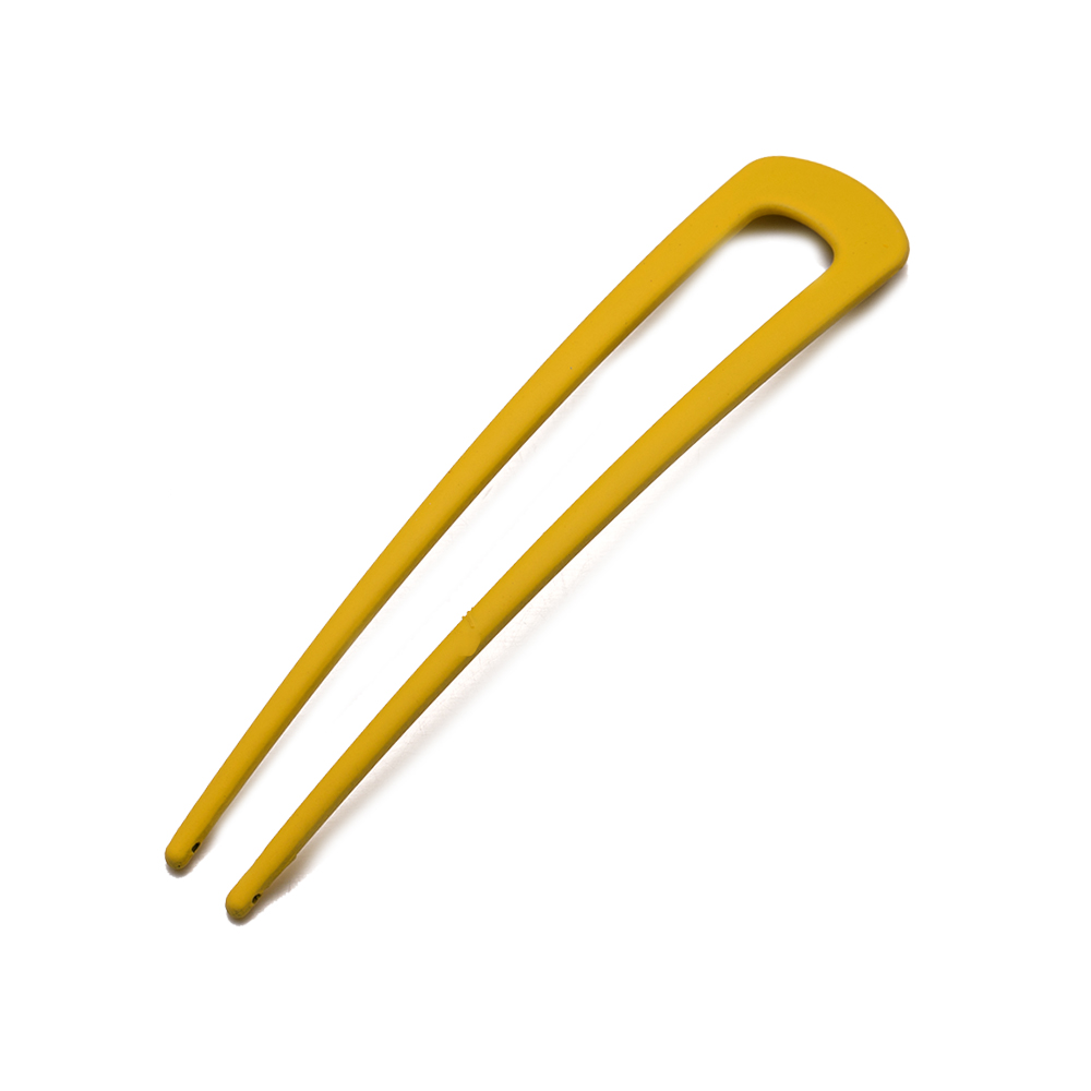1Pcs 10cm Metal U Shaped Hairpin Hair Stick Pins For Women Girls Hairstyles Holder Simple Jewellery Accessories Supplies Crafts: Light Yellow Gold Color