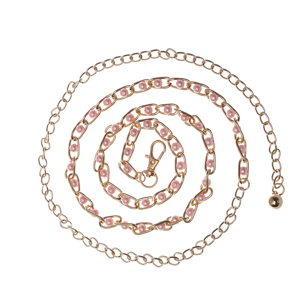 Hjerte til hjerte belter trendy 90s vintage flash drill hjerte midje kjede søt bling bling nattklubb disco belte rhinestone: Rosa