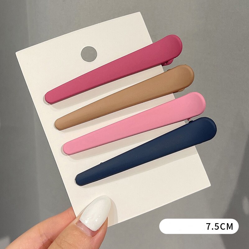 4 st/set skönhetssalong hårnål styling frisör sminkverktyg anka & #39 ;s näbbklämma hårklämmor för kvinnor tjej huvudbonader: 05