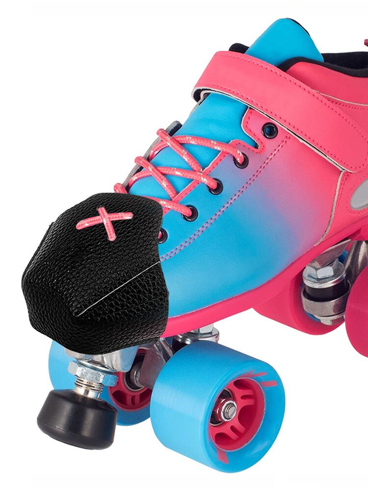 1 Paar Neus Guards Protectors Pu Leer Roller Skate Neus Protectors Met 4 Gaten Voor Roller Skate Outdoor training Gym