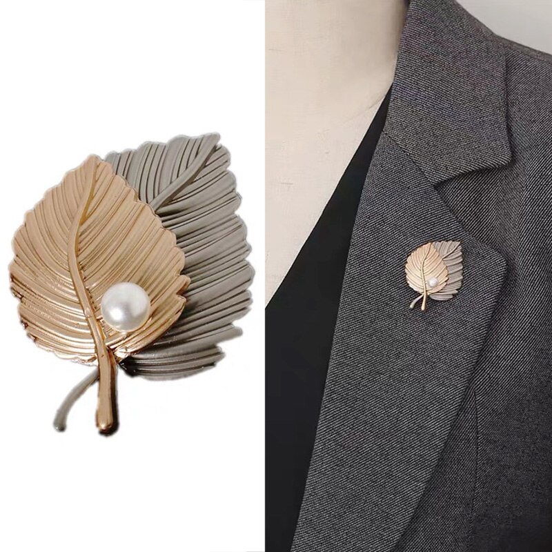 1pc maple leaf broche de metal vintage feminino menina charmingexquisite colar lapela pino moda jóias festa acessórios para vestuário