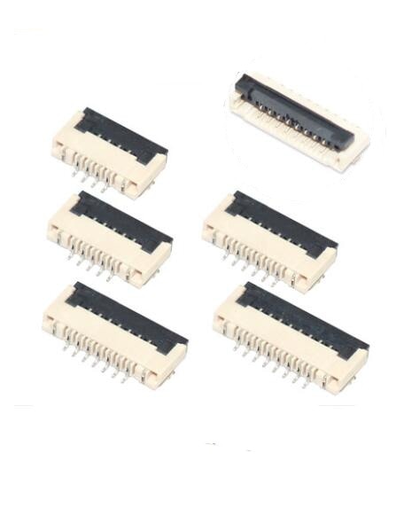 10 stücke/5 stücke 1,0mm Pitch Unter Clamshell Buchse FPC FFC Flach Kabel Stecker 4 P 6 P 8 P 10 P 12 P 14 P 16 P 18 P 20 P 22 P 24 P 26 P 30 P