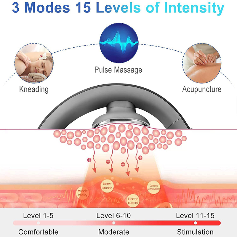 Neck Massager Electric Neck Massage Pain Relief Tool Health Care Relaxation Cervical Vertebra Physiotherapy