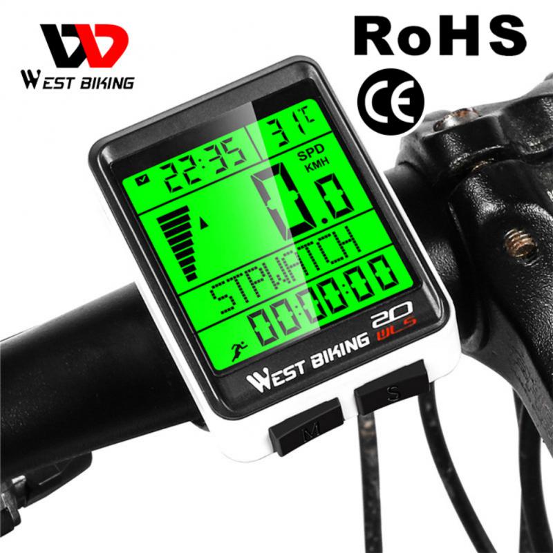 Bicycle Computer Mountain Road Bike Wireless Code Meter Stopwatch Large Screen Multi-function Interface Waterproof Speedometer