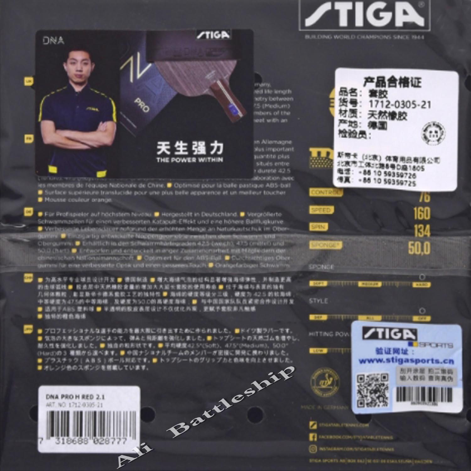 Stiga Dna Pro M Dna Pro H Tafeltennis Rubber Pips-In Originele Stiga Dna Ping Pong Spons