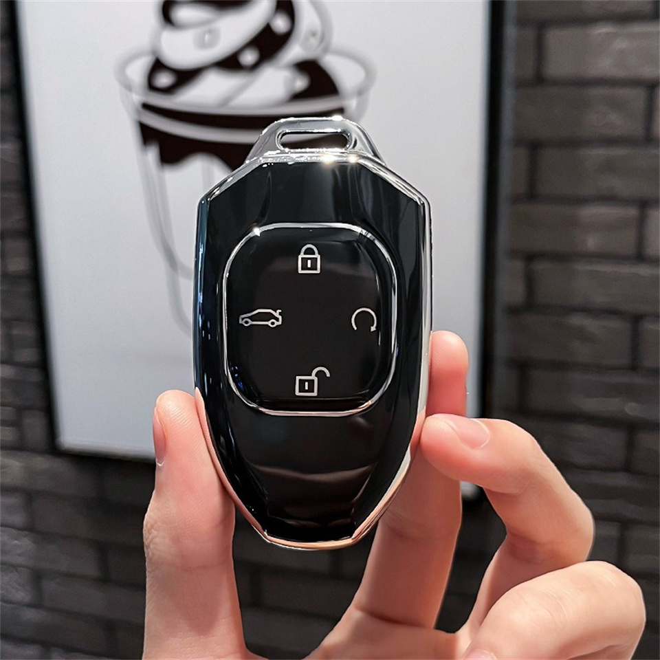 Car Remote Key Case Cover For GAC Trumpchi GS7 GS8 GM8 GS5 GA6 GM6 Key Protect Holder Fob Keychain Accessories Car-Styling: black