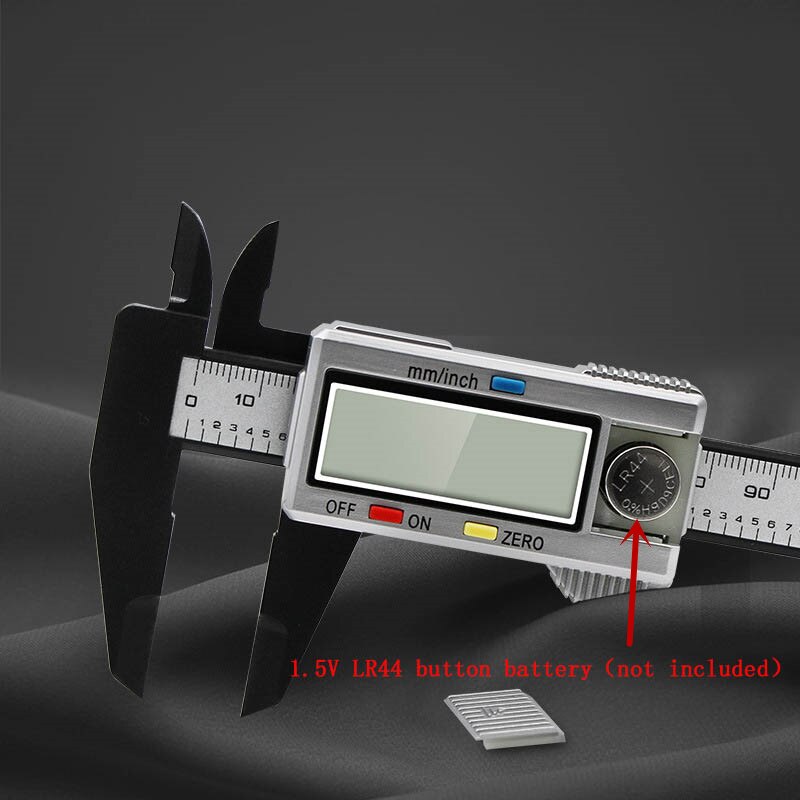 150mm 0.1mm Electronic Digital Caliper Carbon Fiber Dial Vernier Caliper Gauge Micrometer Ruler Caliper Digital Carpenter Tools