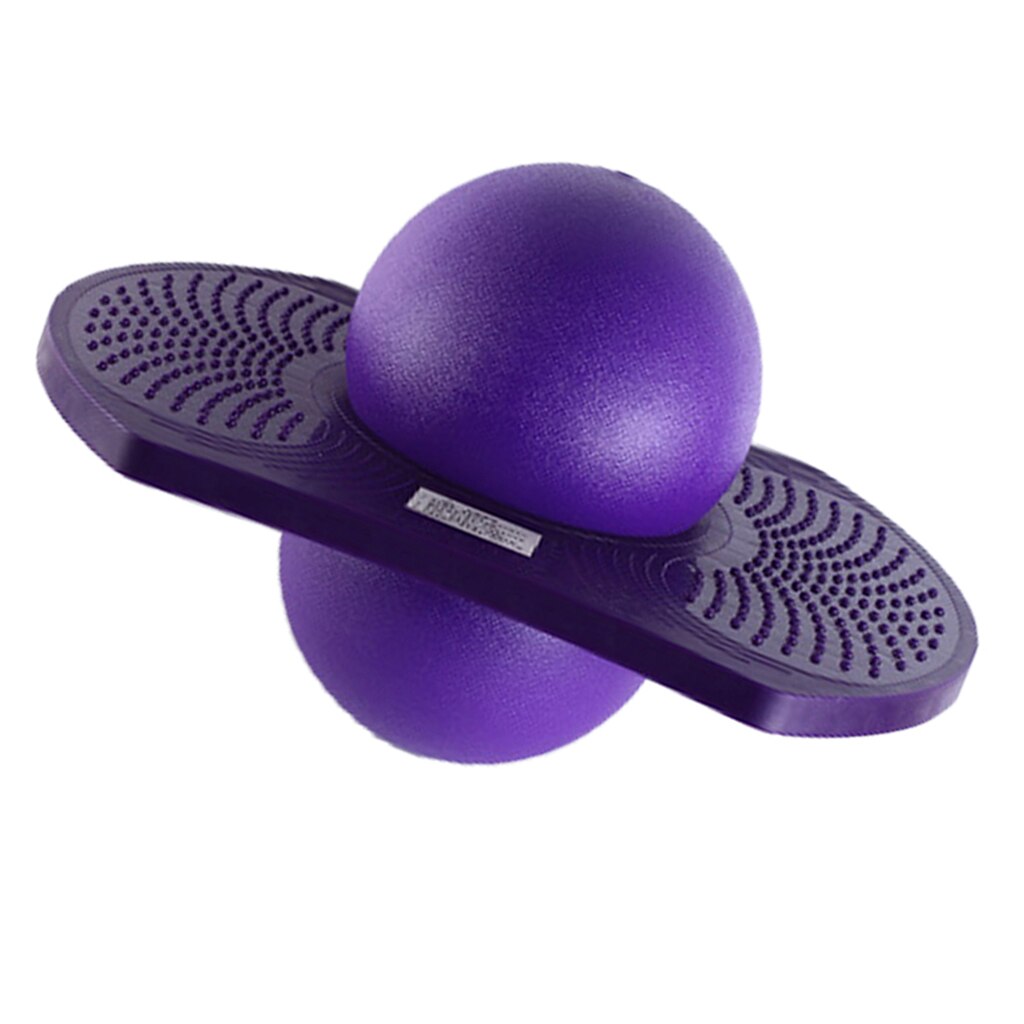 Plataforma de equilibrio para exteriores de verano, pelota saltador para niños, patio de recreo, deporte y entrenamiento, juguete de competición-púrpura