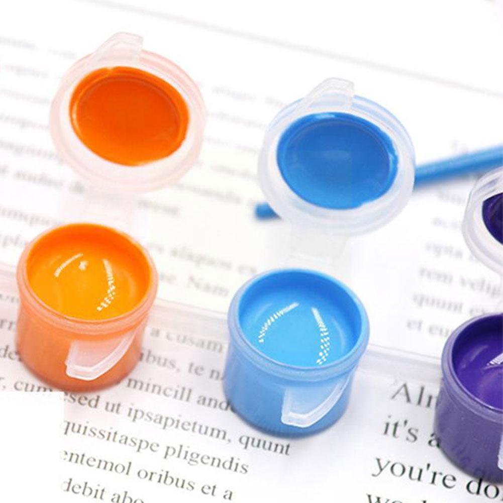 6 Pots 3ml Empty Paint Strips Mini Paint Box Pod Arts Containers Container Drawing Storage Plastic Pigment Crafts Tool L9j8