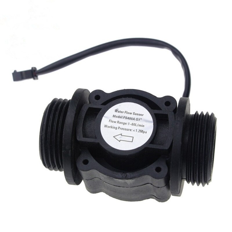 Dn25 Fs400A G1Inch Water Flow Sensor Hall Flowmeter Meter Counter 1-60L/Min 1.2Mpa DN25 Water Flow Sensor