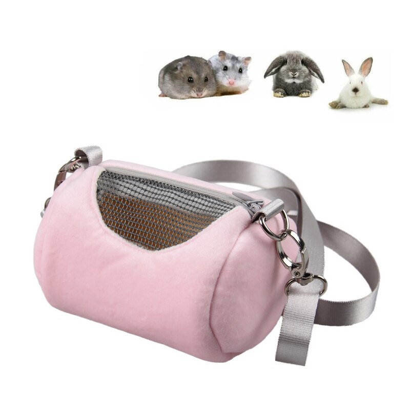 Portable Rodent Rat Cage Bag Travel House Shoulder Strap Detachable Breathable Mesh Hamsters Carrier Bags Pet Supplies