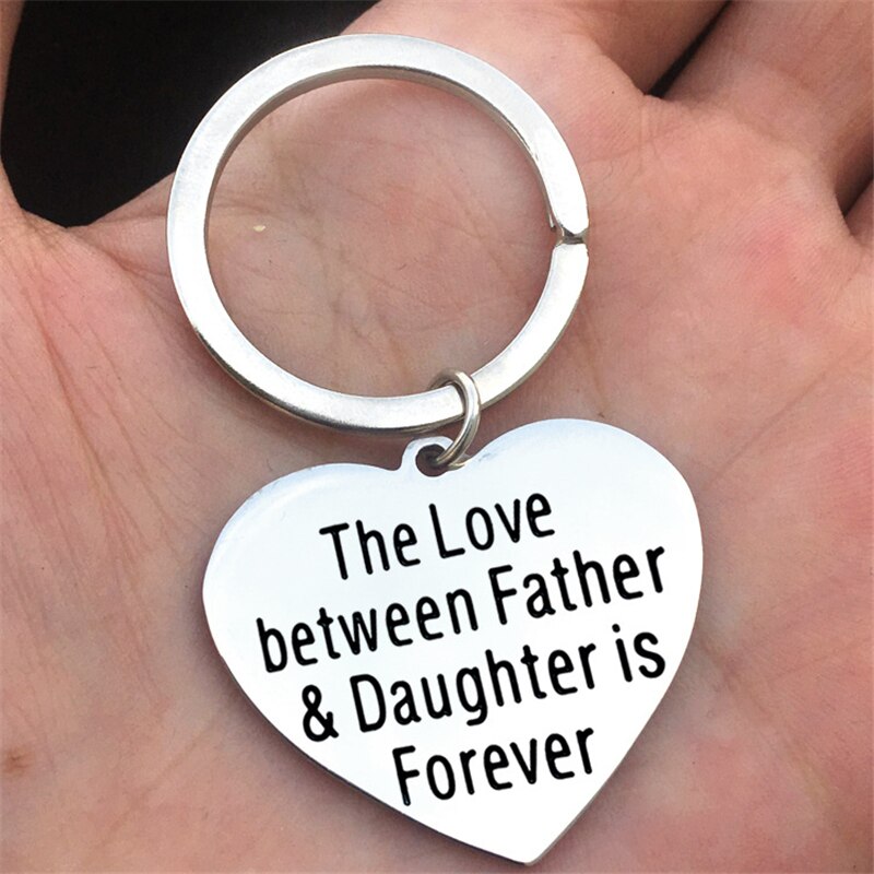 Personality Engraved Keychain Text Letter Key Chains DIY For Parents Grandparents Family Purse Keyring Jewelry