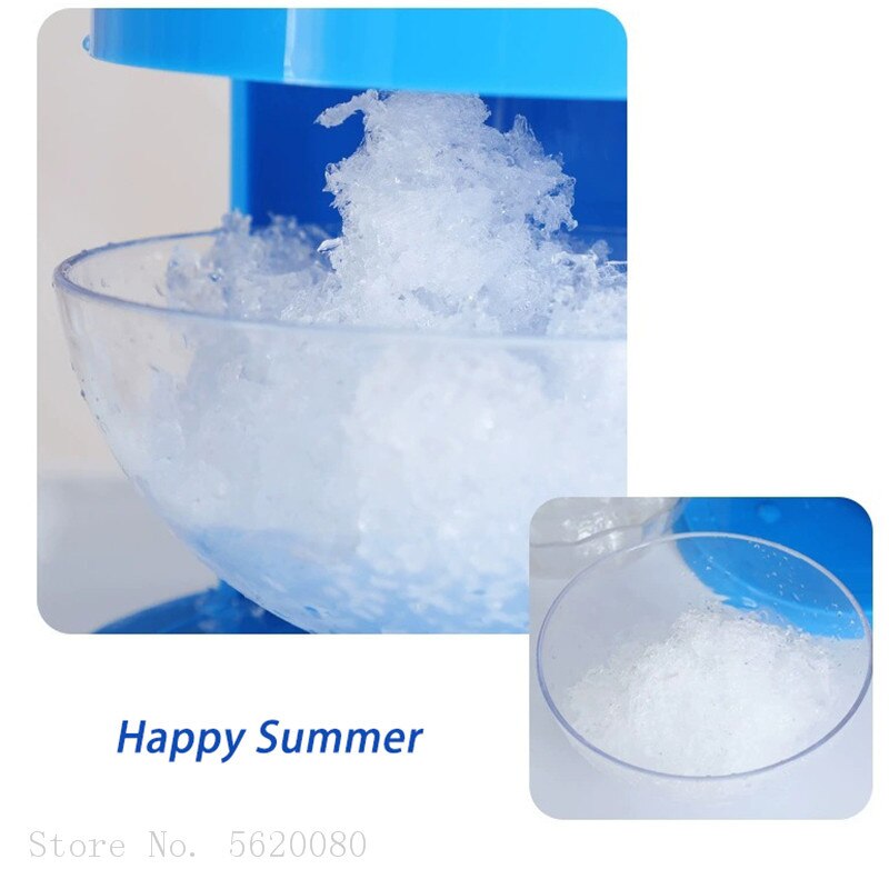 Household Stainless Steel Handhold Manual Ice Crusher Hand Shaved Ice Machine For Shaved Ice Snow Cones Slushies