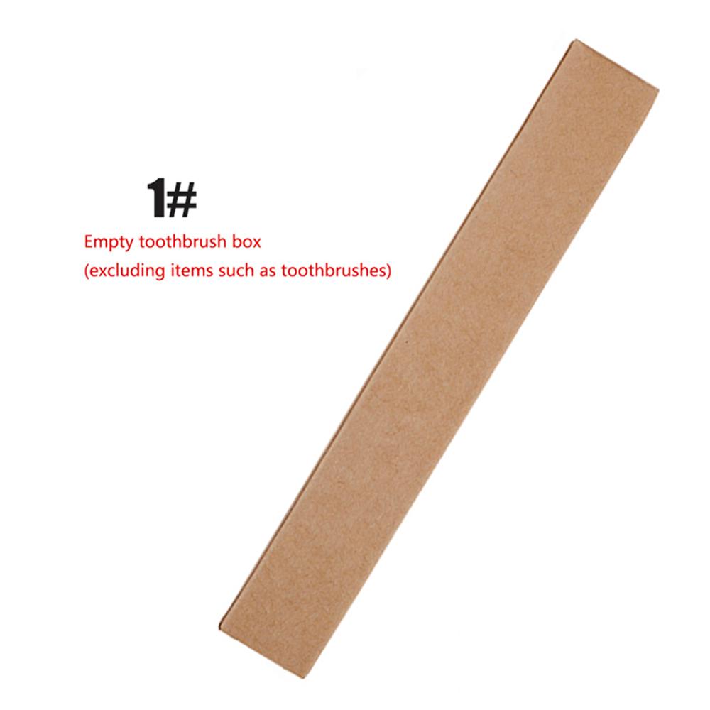 5 stücke Leere Natürliche Bambus Zahnbürste Kraft papier Kasten Holz Zahnbürsten fallen Umweltfreundliche produkte