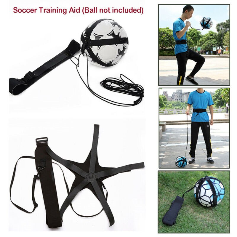 Adults Kids Football Self Training Kick Practice Trainer Aid Equipment ...