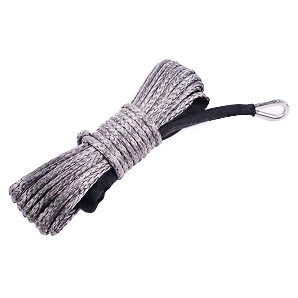 7700 lbs elektrisk spil reb nylon reb høj styrke fiber reb 6 mmx 15m bil slæbetov slæbebånd