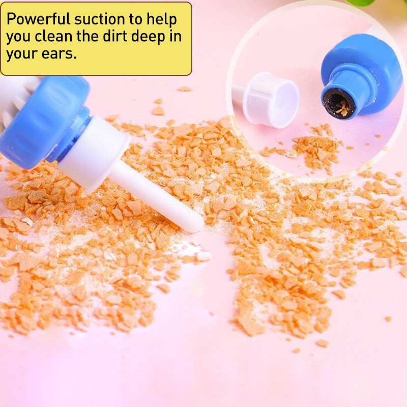 1 set ear cleaner electric cordless safety vibration ear cleaner painless vacuum earwax remover spiral ear cleaner