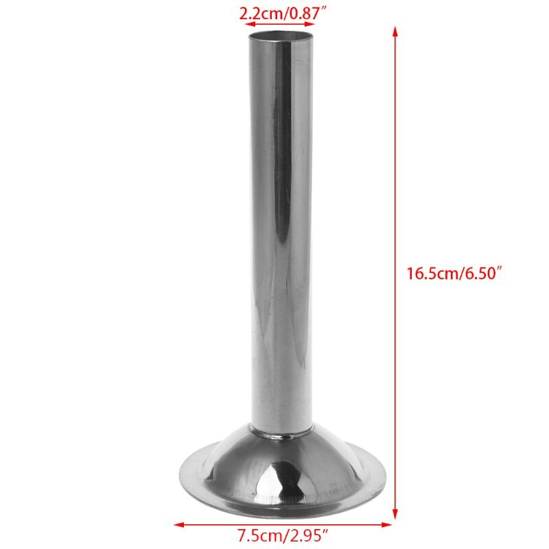 Stainless Steel 10 Size Meat Grinder Sausage Stuffer Tube Horn Funnel Filling