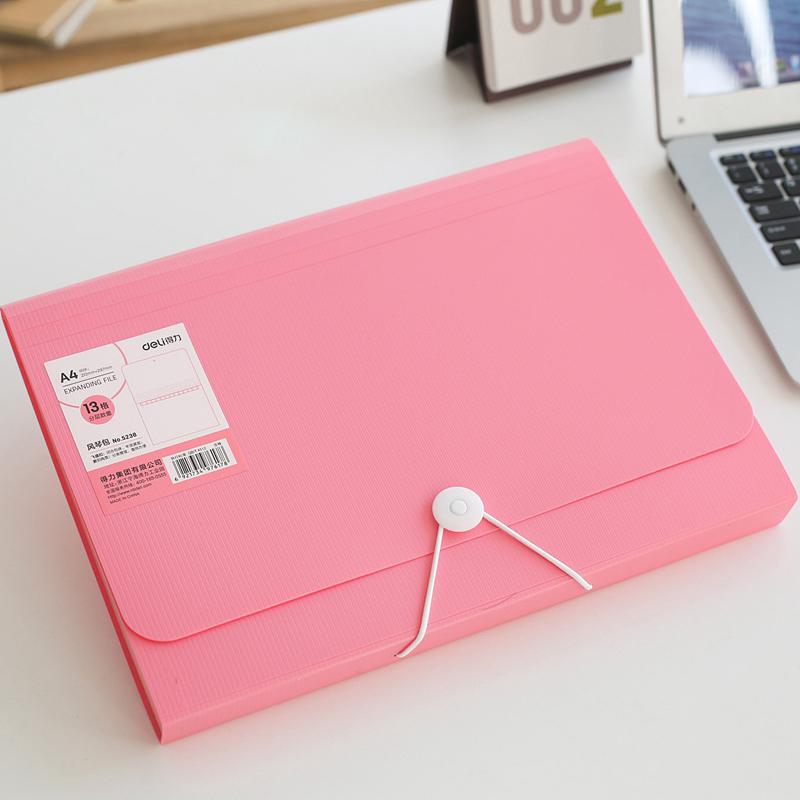 Students use folder insertion A4 file collection box paper collection bag organ bag large volume file bag file folder file pack: 5